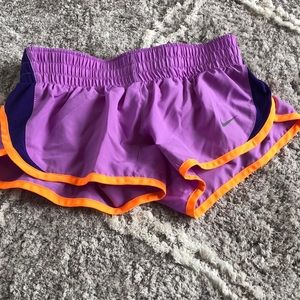 Nike dry fit purple shorts